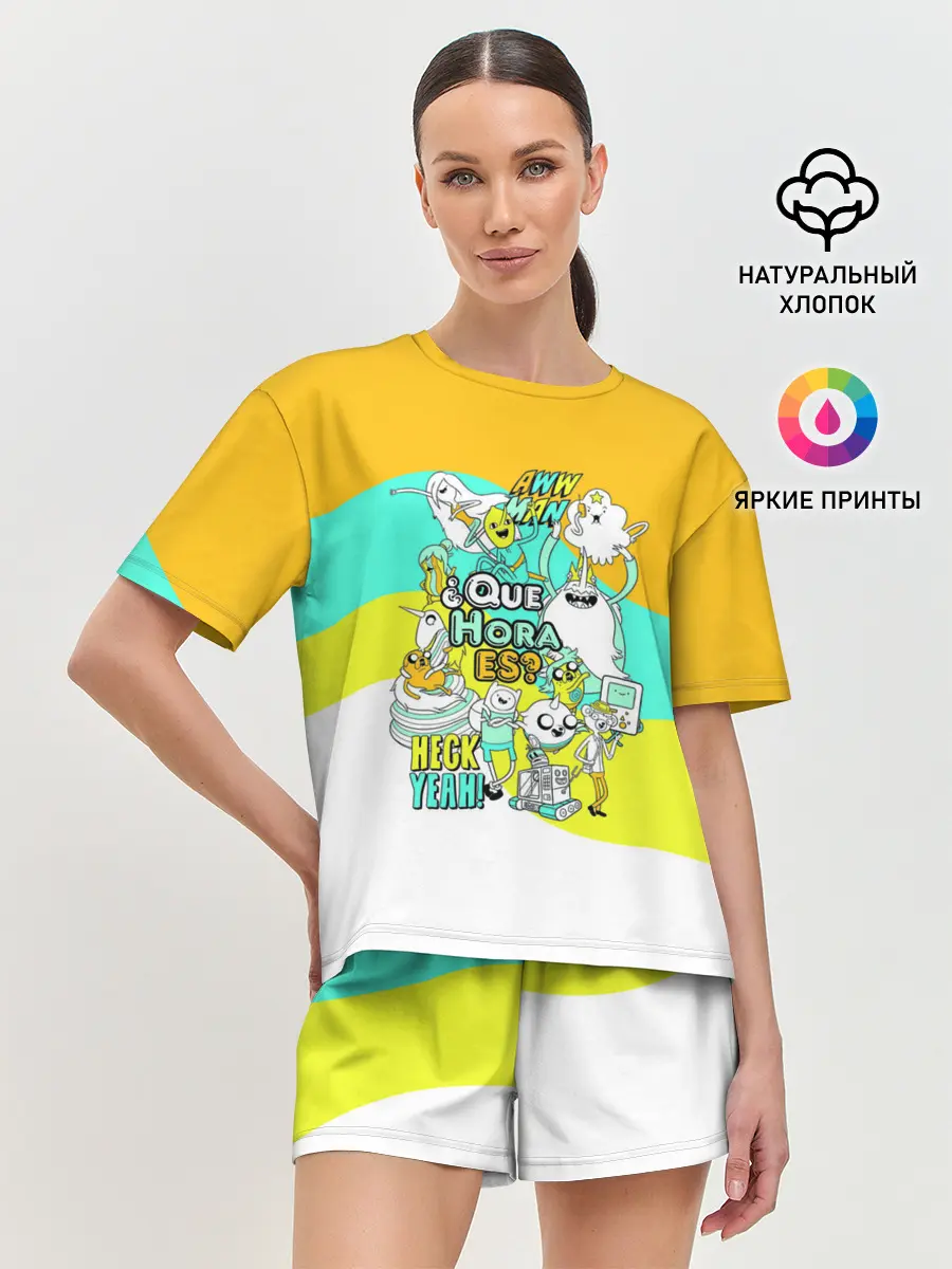 Женская пижама с шортами / Adventure Time