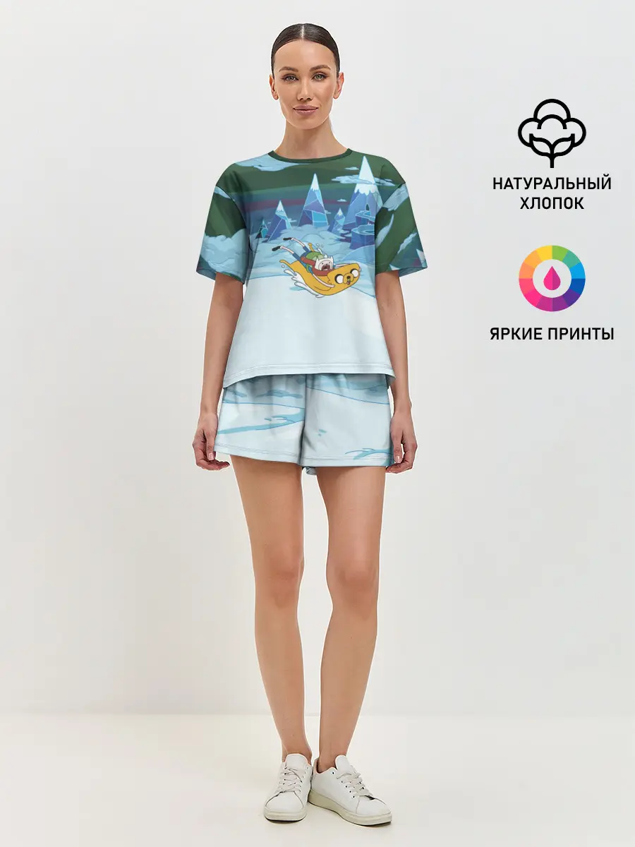 Женская пижама с шортами / Finn on Jake