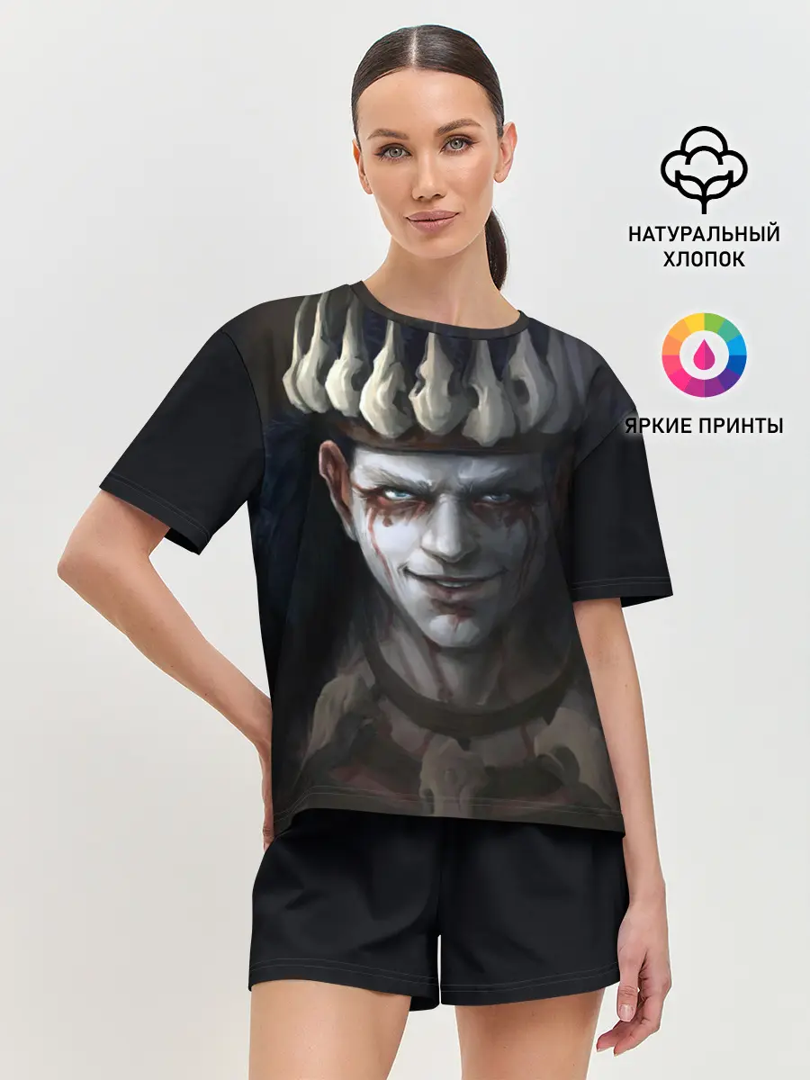 Женская пижама с шортами / vikings