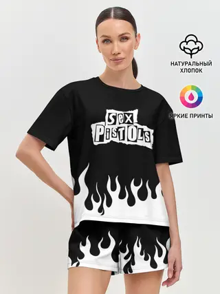 Женская пижама с шортами / Sex Pistols