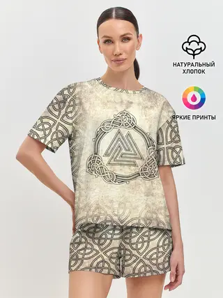 Женская пижама с шортами / Валькнут