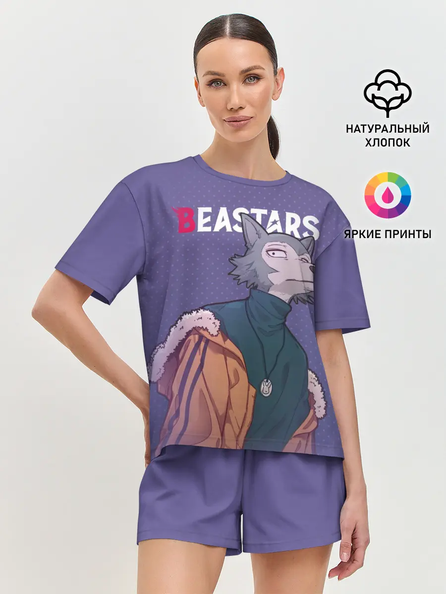 Женская пижама с шортами / Выдающиеся звери