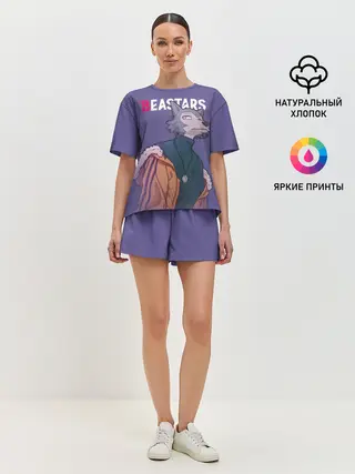 Женская пижама с шортами / Выдающиеся звери