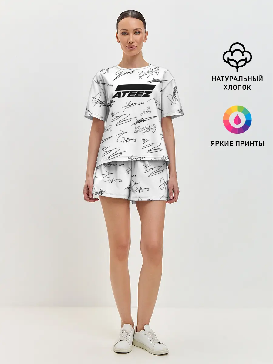 Женская пижама с шортами / ATEEZ АВТОГРАФЫ