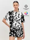 Женская пижама с шортами / Черепа