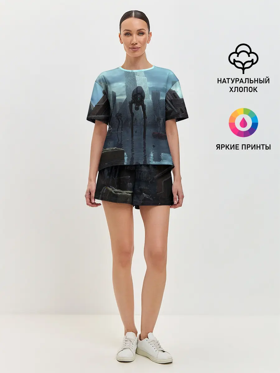 Женская пижама с шортами / Халф-лайф