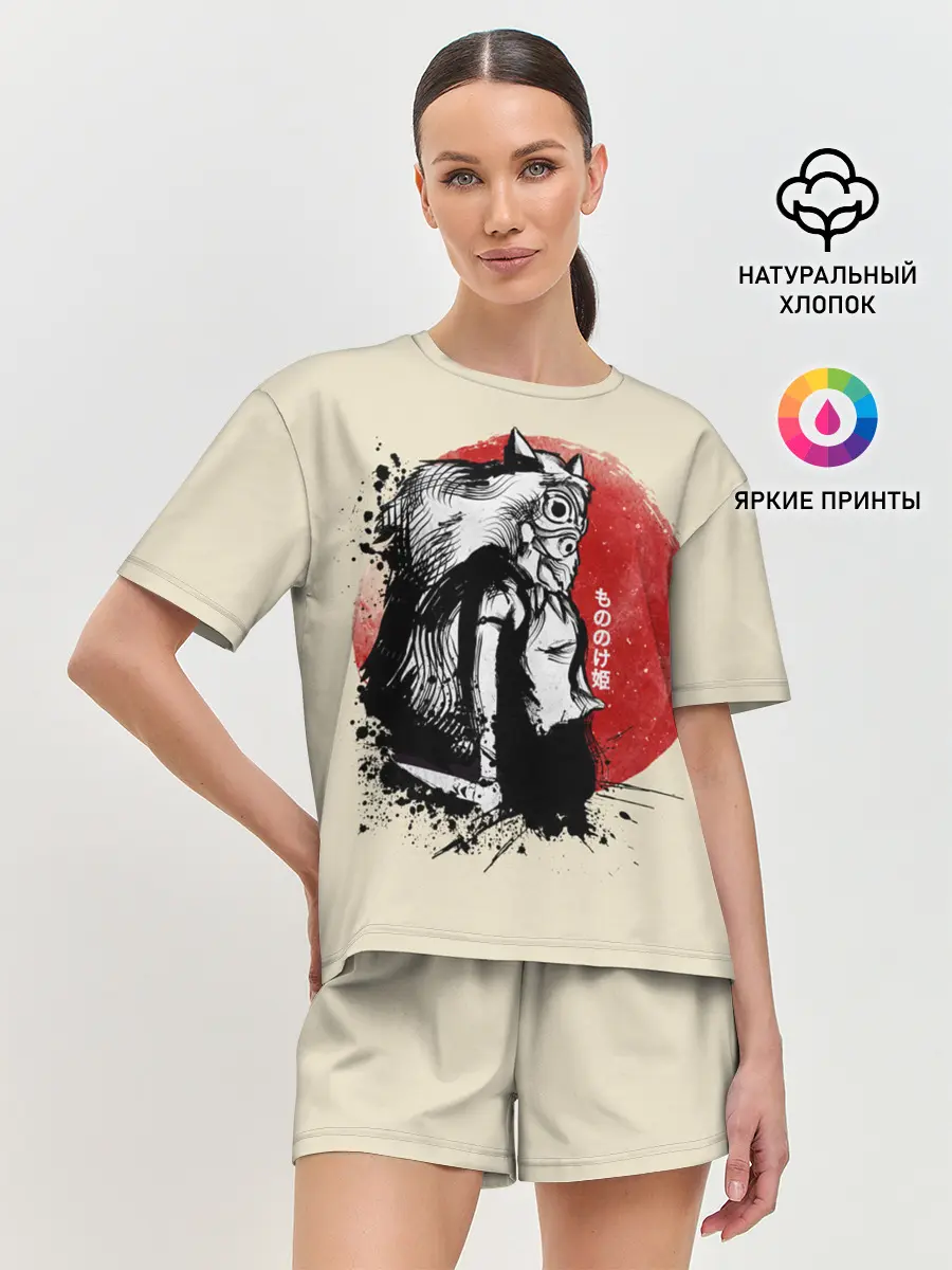 Женская пижама с шортами / Принцесса Мононоке