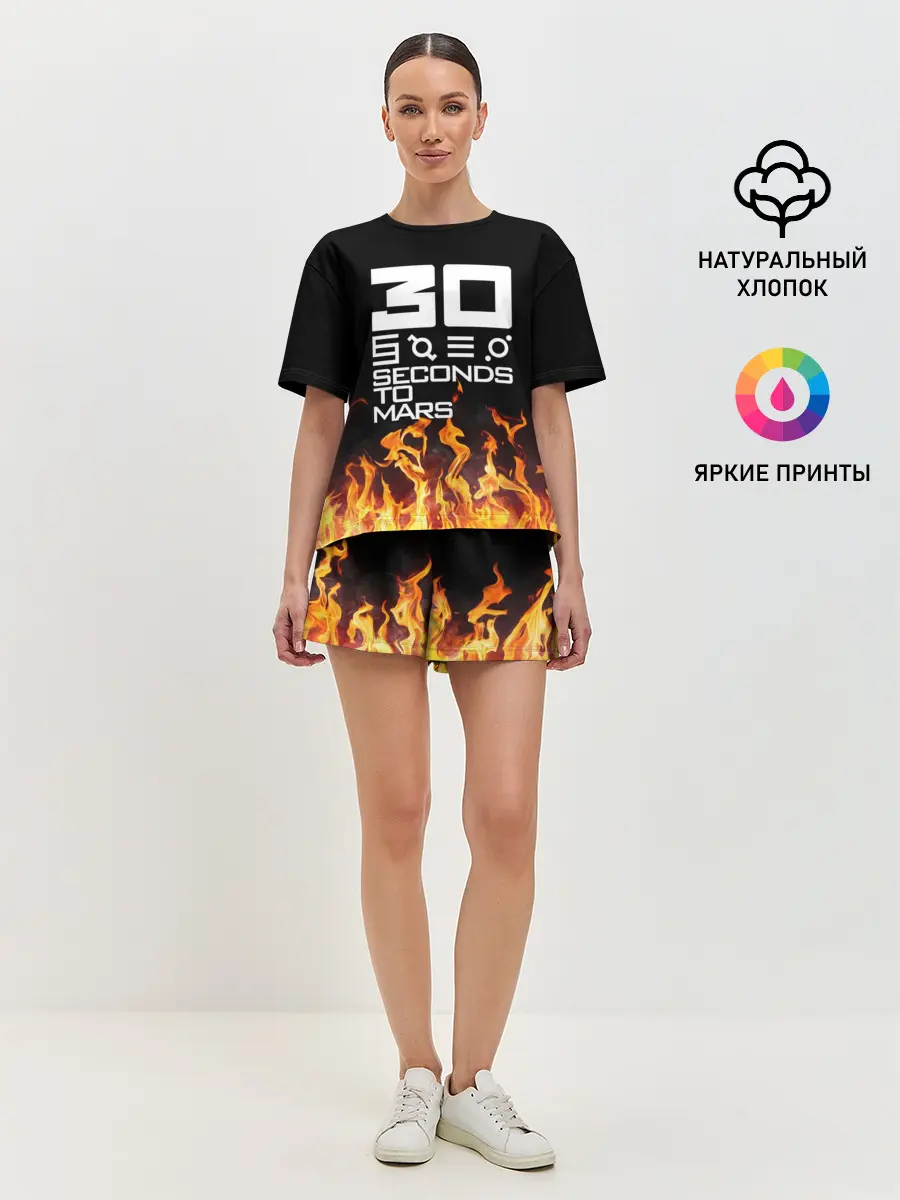 Женская пижама с шортами / 30 Seconds To Mars