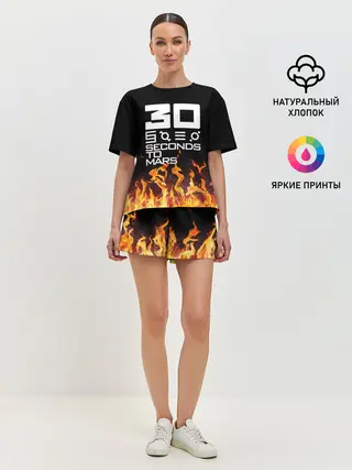 Женская пижама с шортами / 30 Seconds To Mars