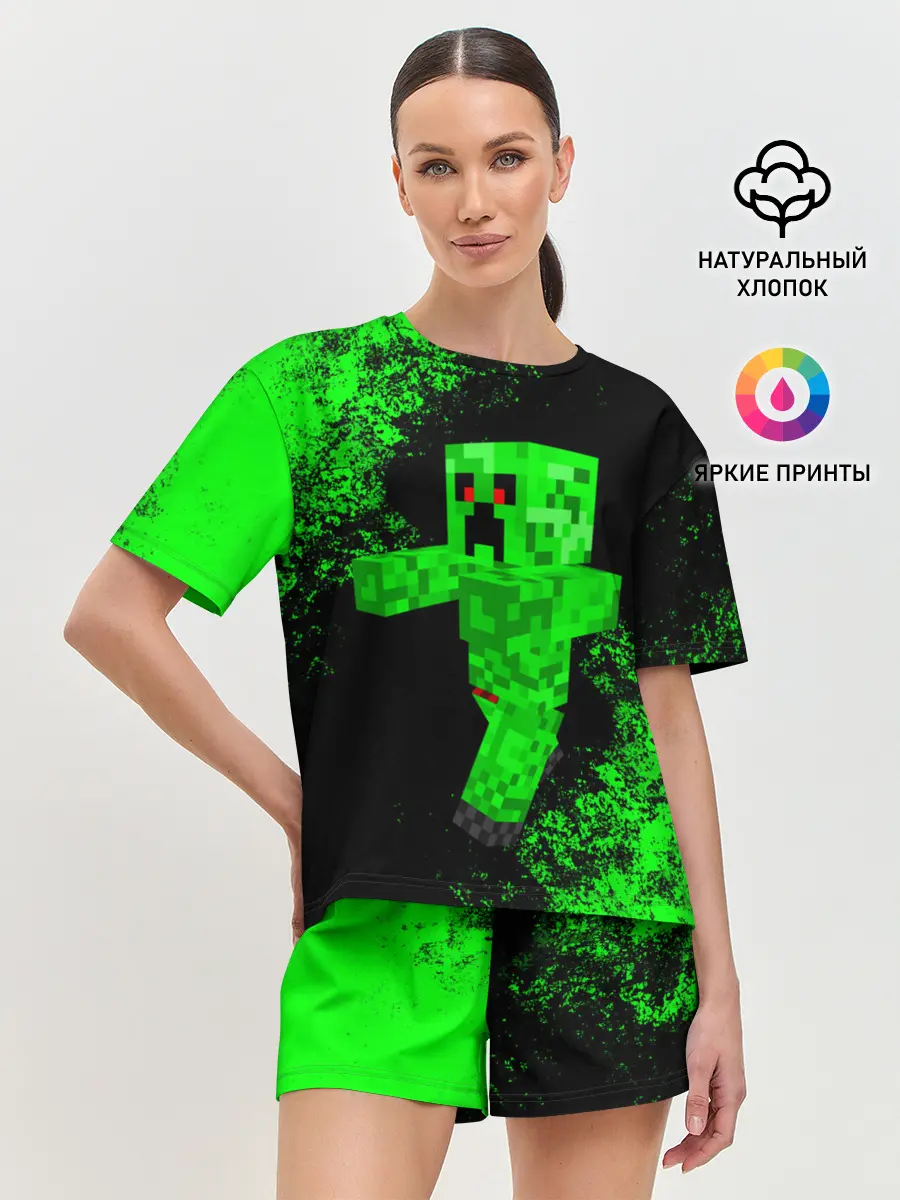 Женская пижама с шортами / MINECRAFT