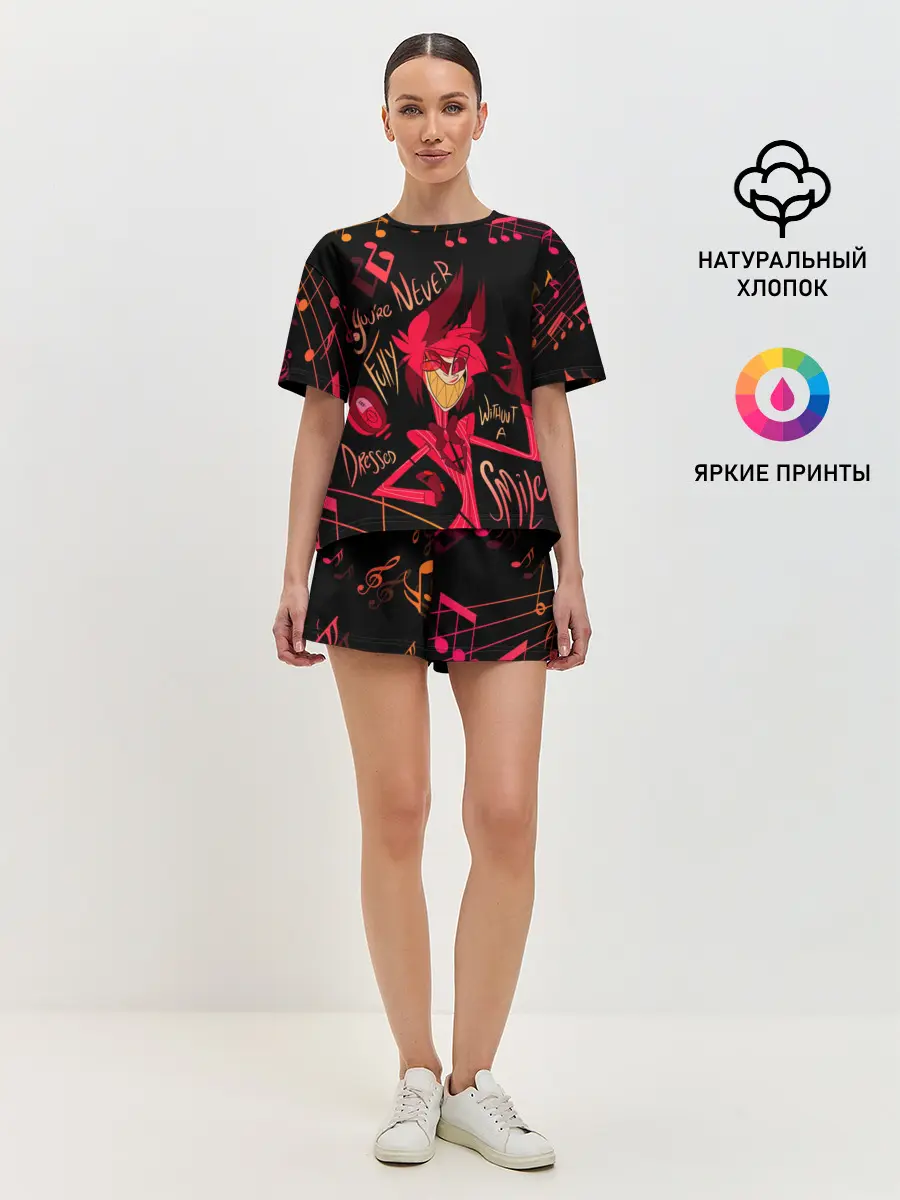 Женская пижама с шортами / HAZBIN HOTEL ALASTOR.