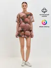 Женская пижама с шортами / Персики.