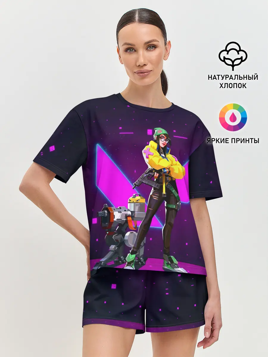 Женская пижама с шортами / Valorant