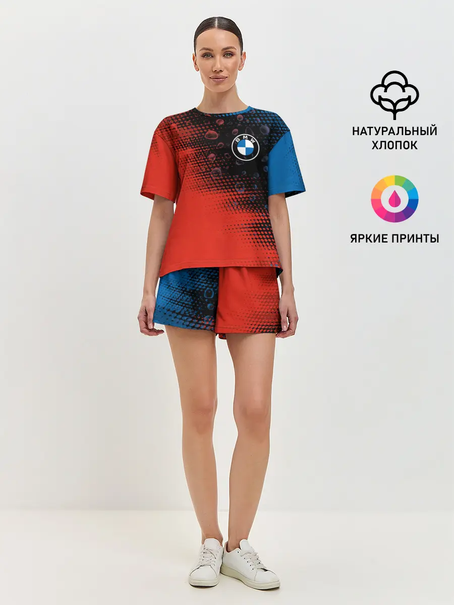 Женская пижама с шортами / BMW / БМВ