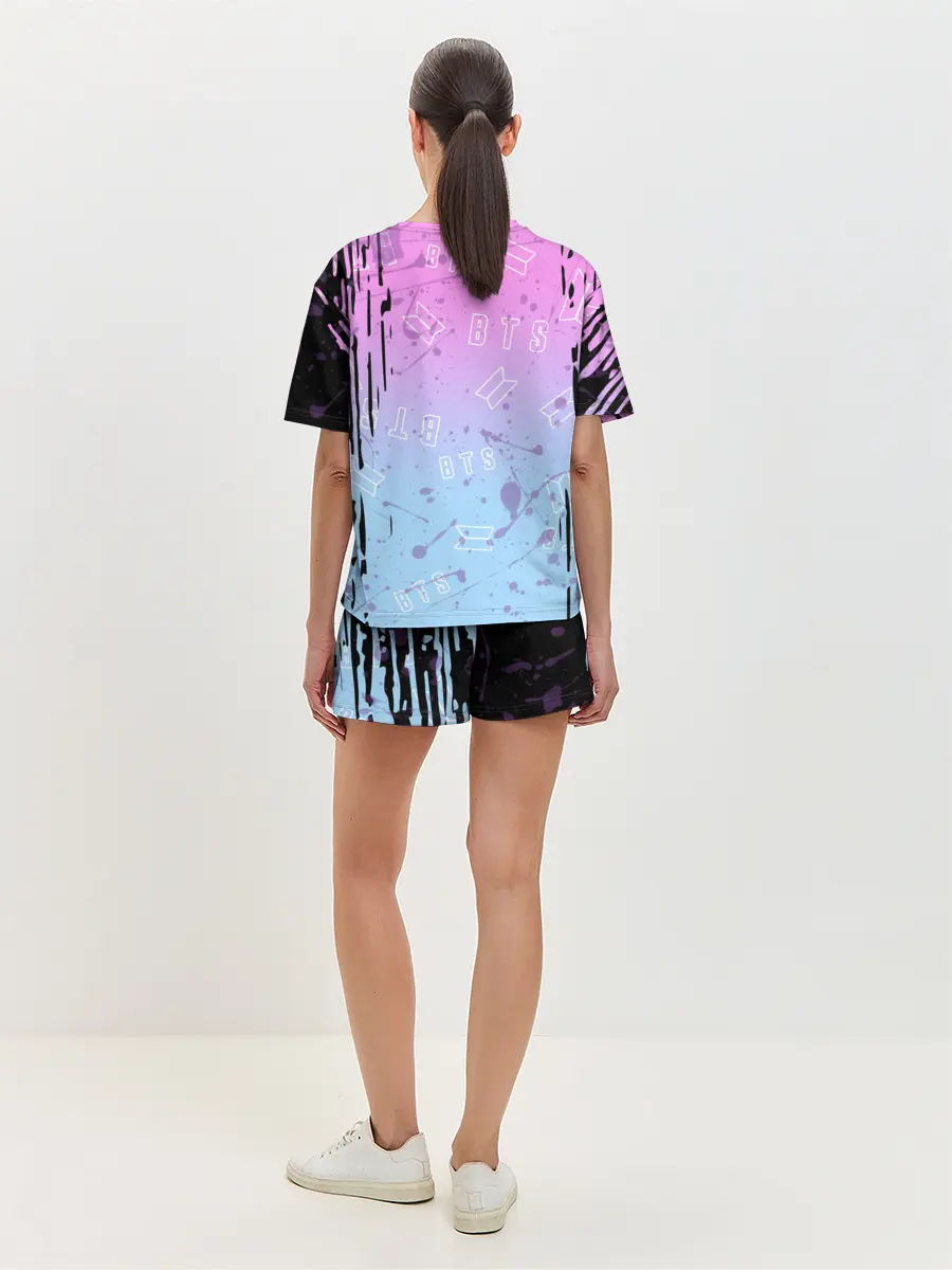 Женская пижама с шортами / BTS.