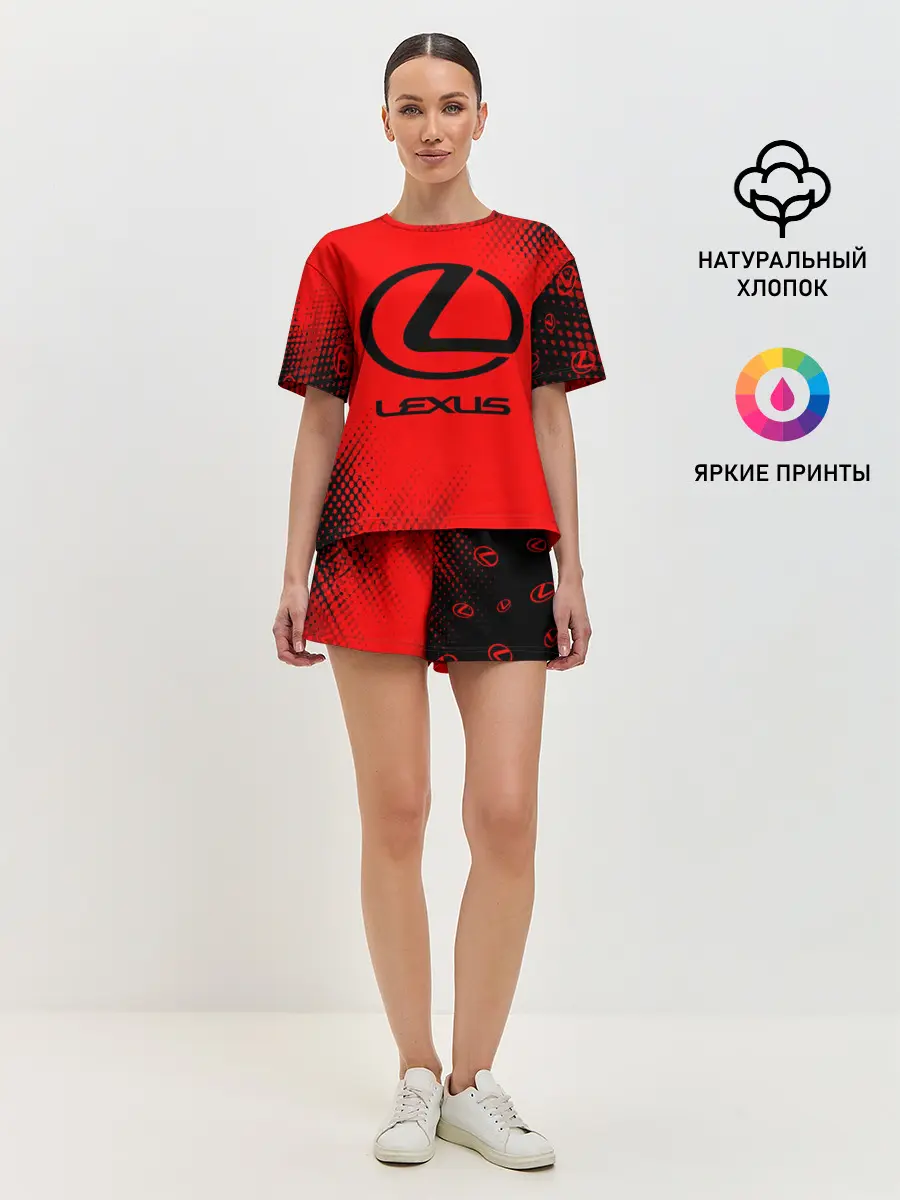 Женская пижама с шортами / LEXUS / ЛЕКСУС