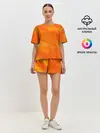 Женская пижама с шортами / ОРАНЖЕВАЯ КРАСКА