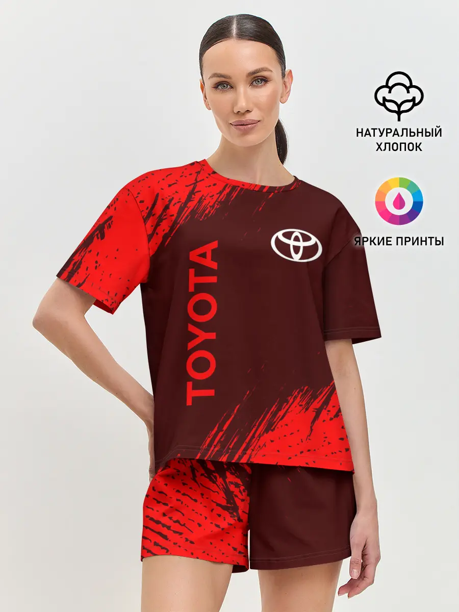 Женская пижама с шортами / TOYOTA / ТОЙОТА