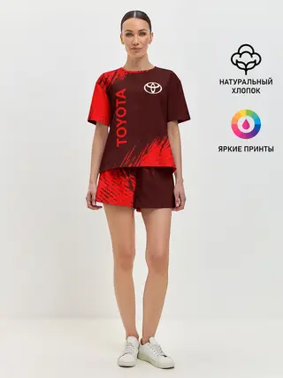 Женская пижама с шортами / TOYOTA / ТОЙОТА