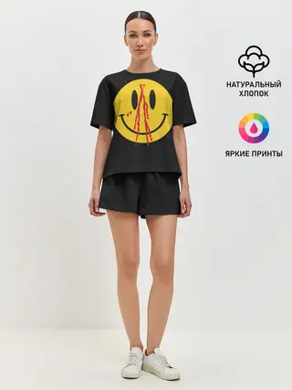 Женская пижама с шортами / Pop Up Smiley