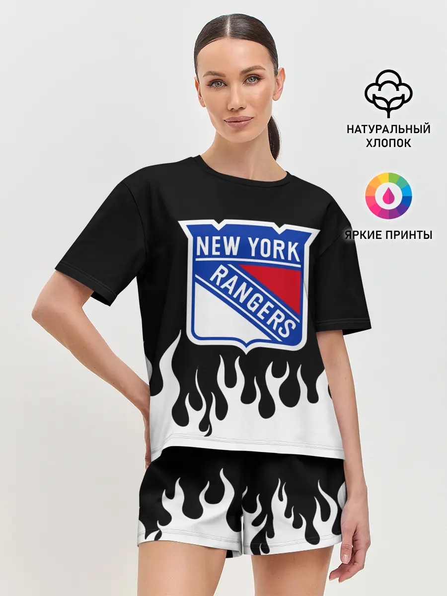Женская пижама с шортами / Нью-Йорк Рейнджерс