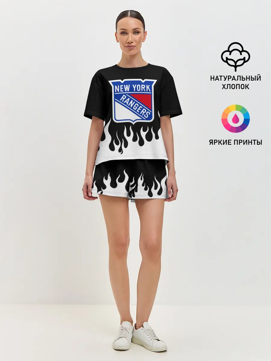 Женская пижама с шортами / Нью-Йорк Рейнджерс