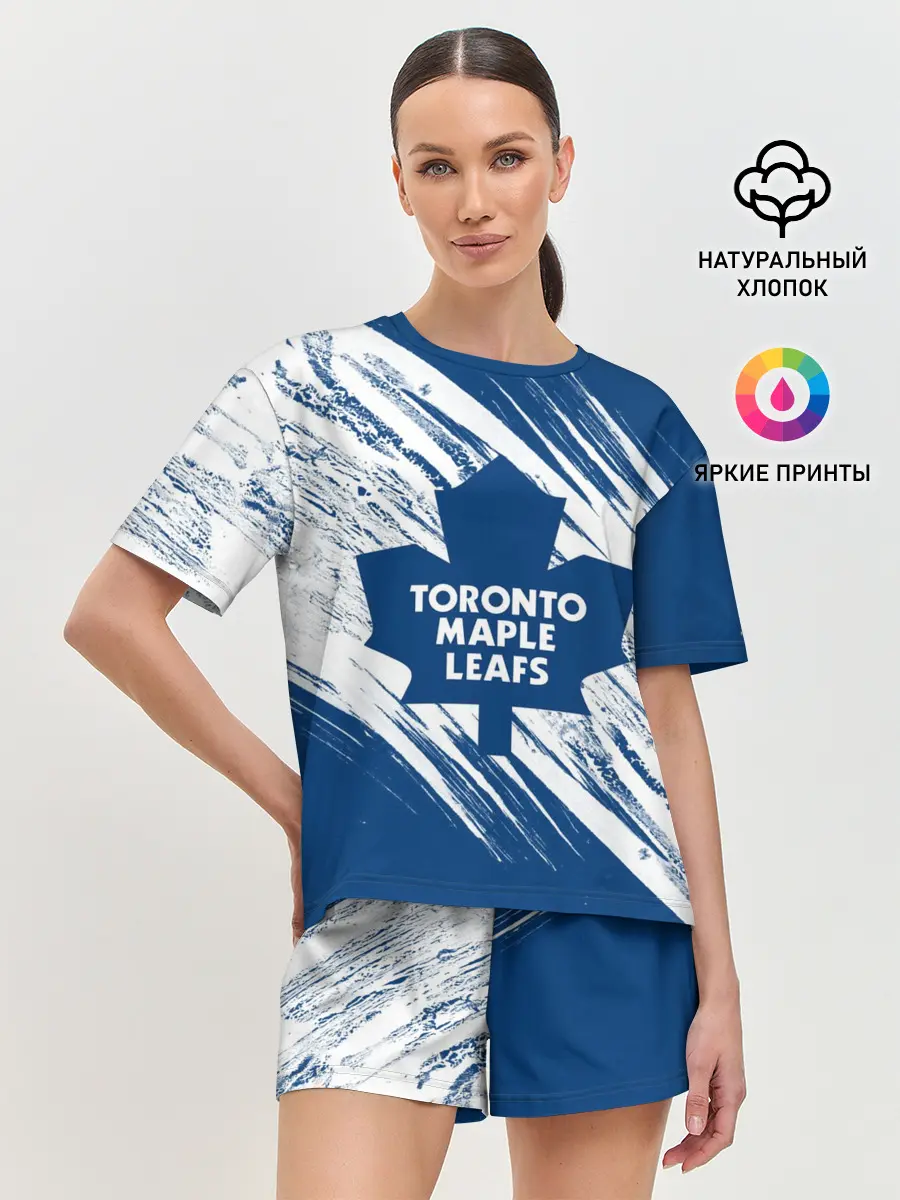 Женская пижама с шортами / Toronto Maple Leafs,