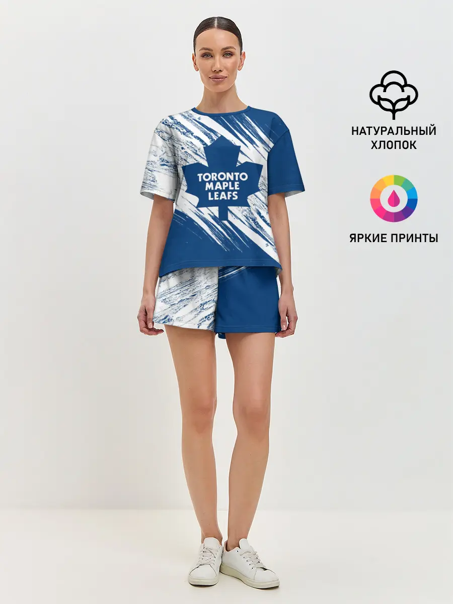 Женская пижама с шортами / Toronto Maple Leafs,