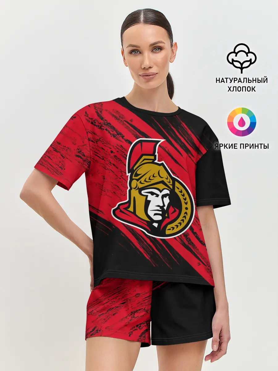 Женская пижама с шортами / Оттава Сенаторз