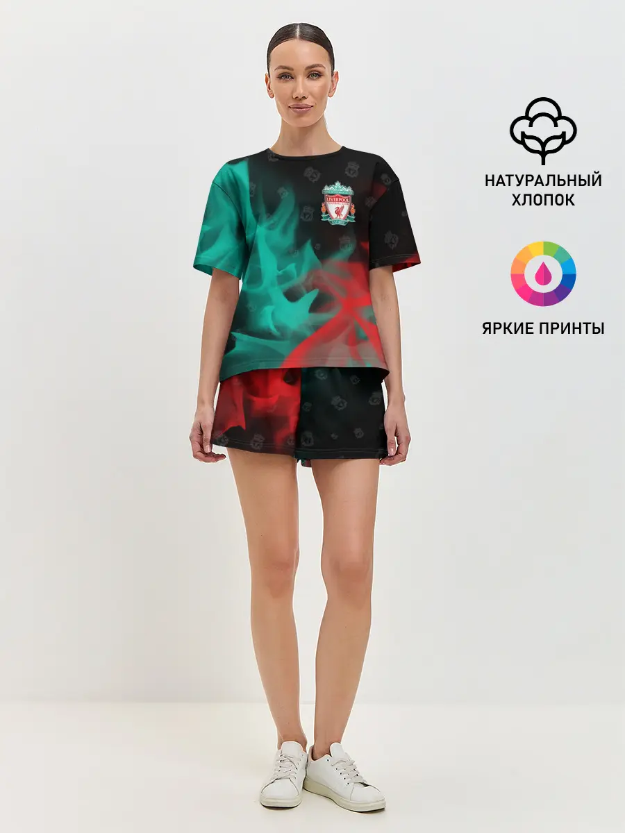 Женская пижама с шортами / LIVERPOOL / Ливерпуль