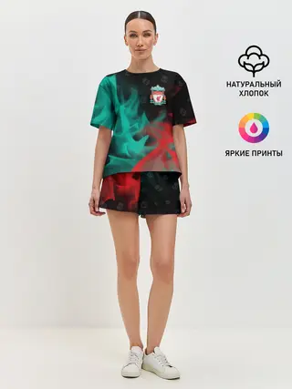 Женская пижама с шортами / LIVERPOOL / Ливерпуль