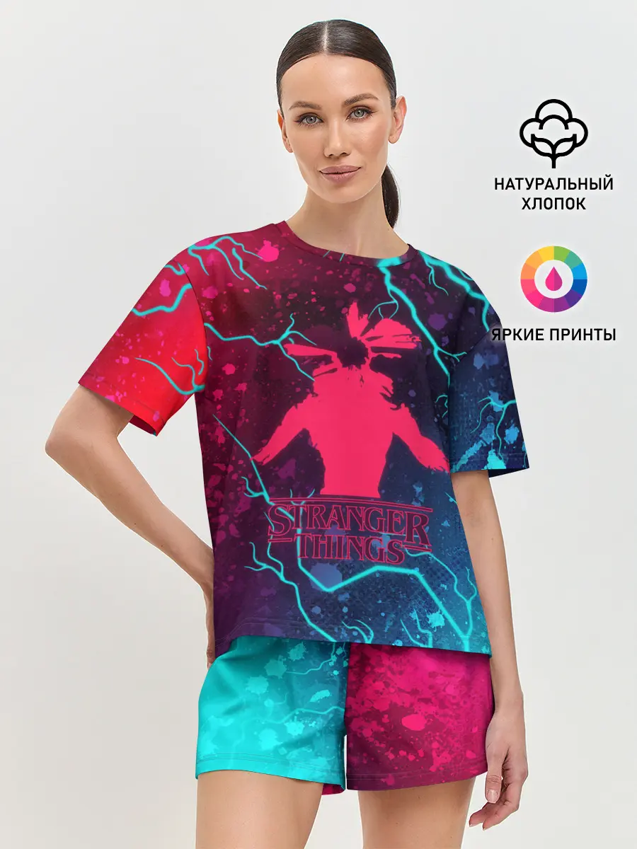 Женская пижама с шортами / ОЧЕНЬ СТРАННЫЕ ДЕЛА / STRANGER