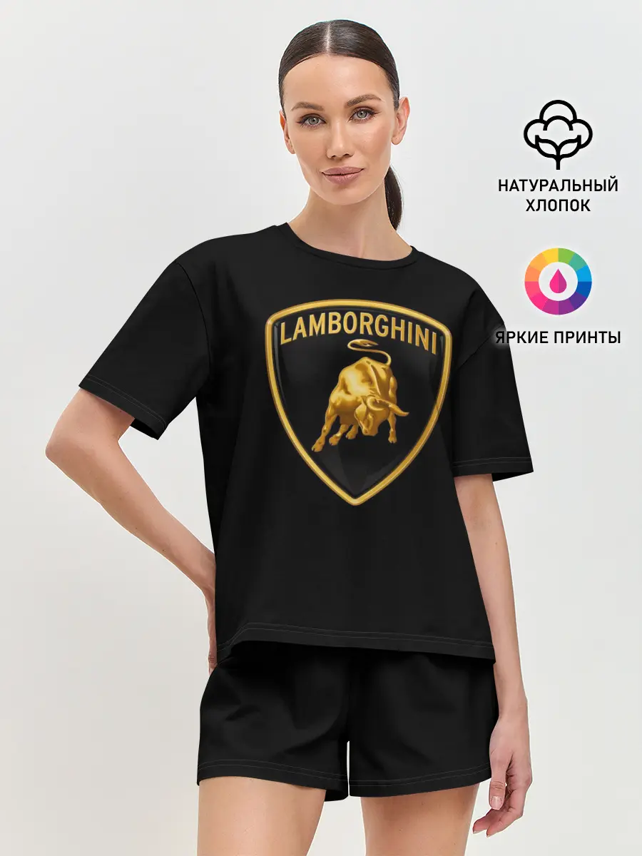 Женская пижама с шортами / Lamborghini
