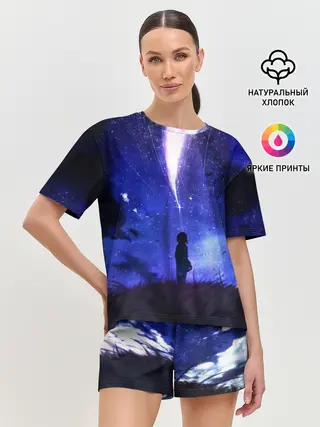 Женская пижама с шортами / ТВОЕ ИМЯ