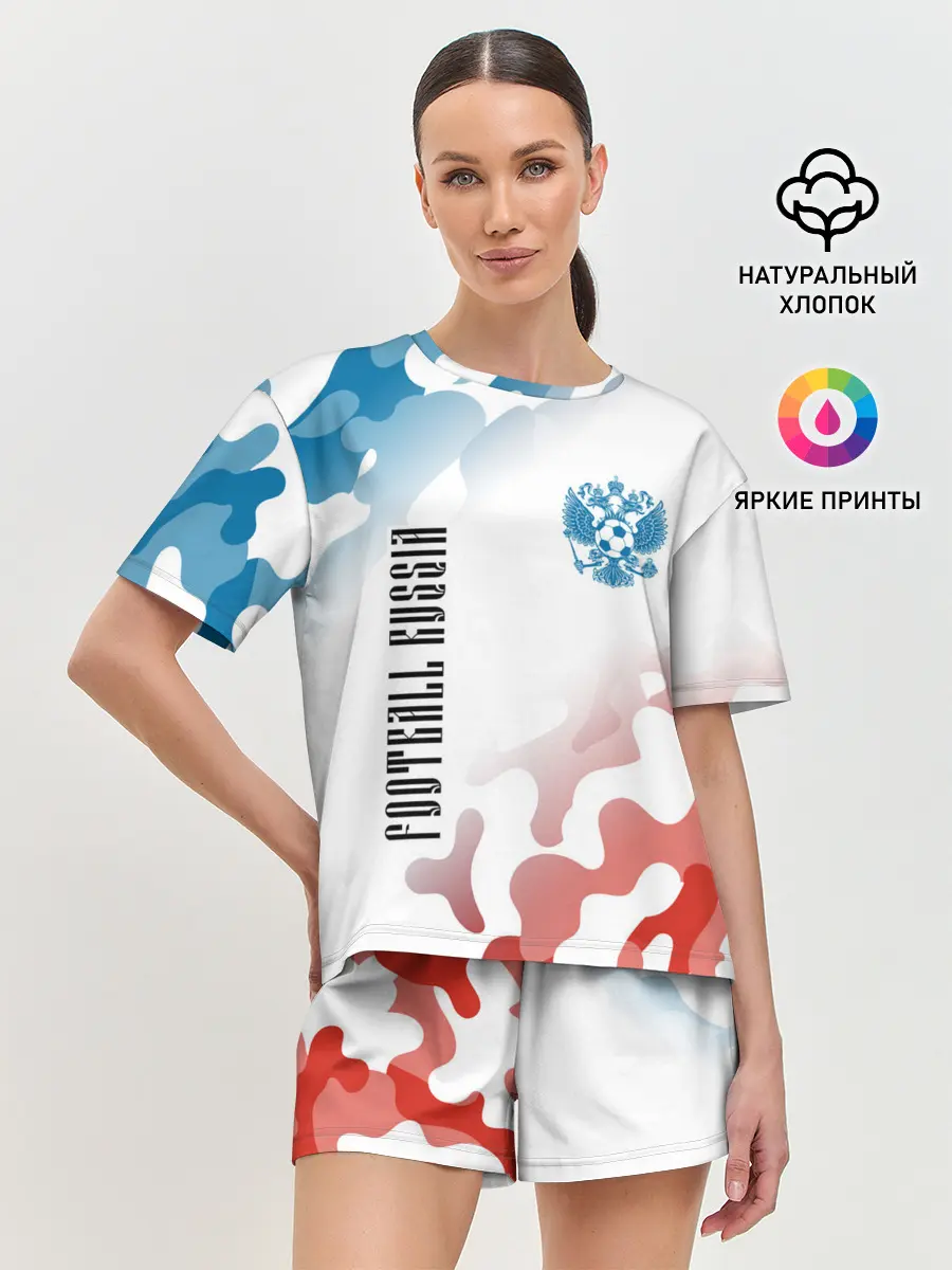 Женская пижама с шортами / FOOTBALL RUSSIA / Футбол