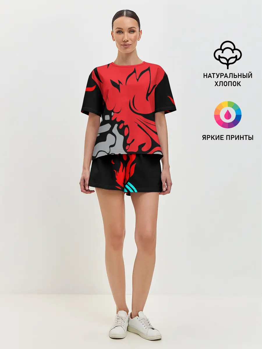 Женская пижама с шортами / Cyberpunk 2077