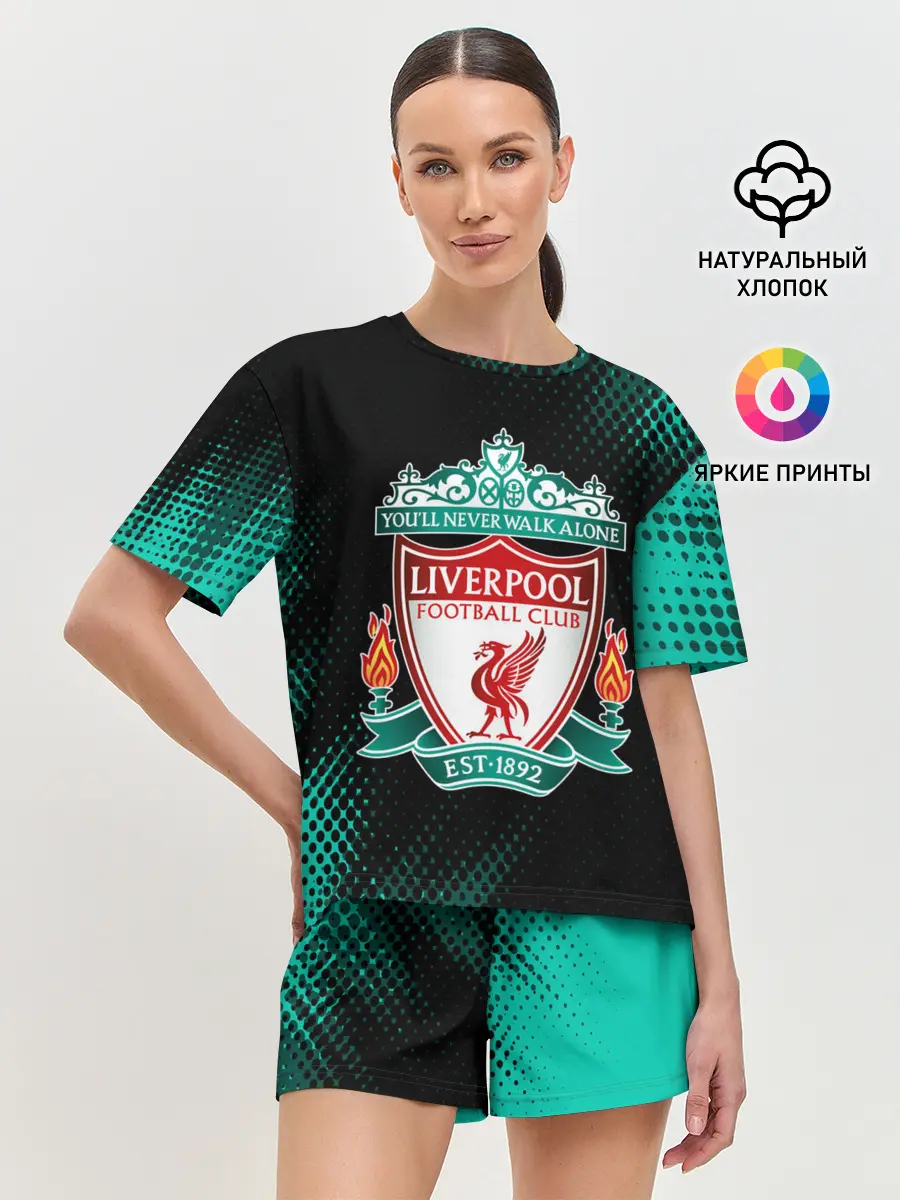 Женская пижама с шортами / LIVERPOOL / Ливерпуль