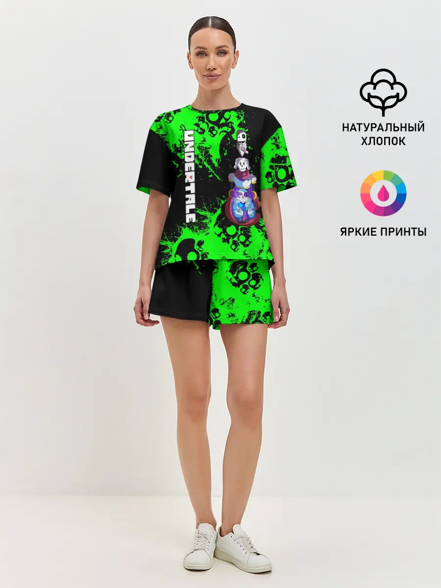 Женская пижама с шортами / Undertale | Sans