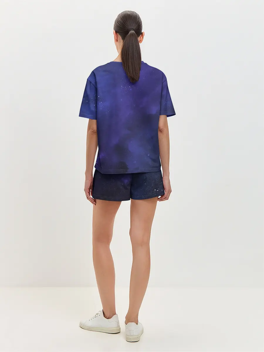 Женская пижама с шортами / Абстракция