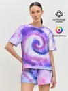 Женская пижама с шортами / TIE-DYE PURPLE