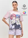 Женская пижама с шортами / Re:Zero, Рам и Рем