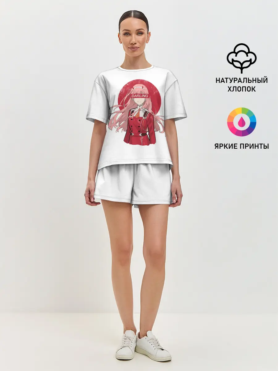 Женская пижама с шортами / Darling Zero Two White