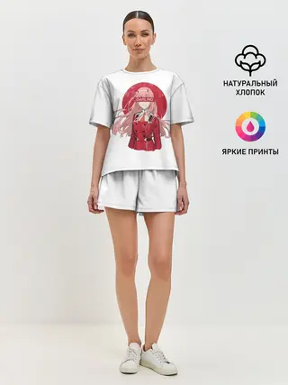 Женская пижама с шортами / Darling Zero Two White