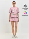 Женская пижама с шортами / Pink Zero Two