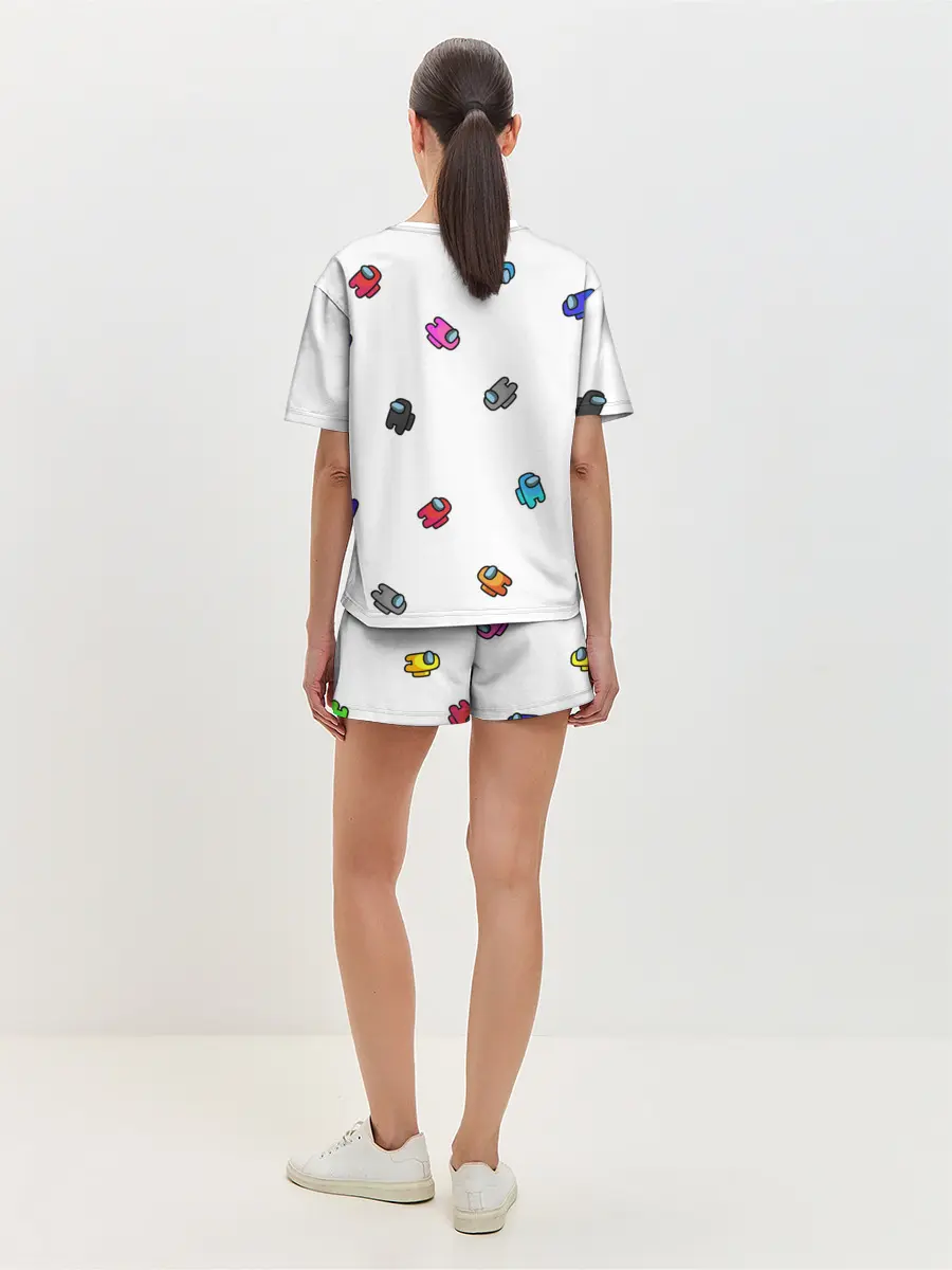 Женская пижама с шортами / Among Us