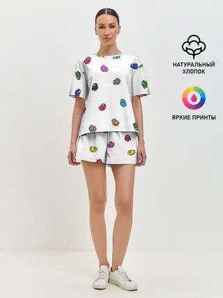 Женская пижама с шортами / Among Us