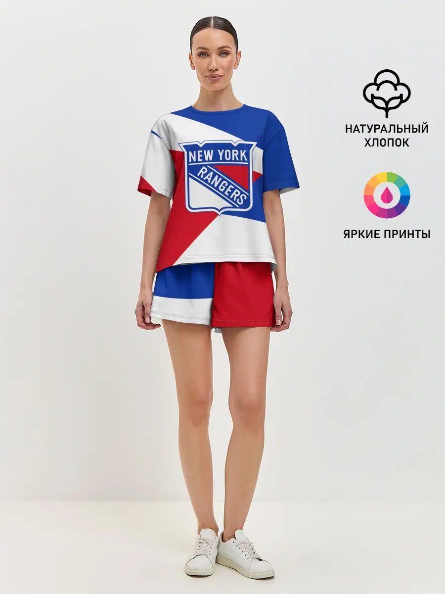 Женская пижама с шортами / Нью-Йорк Рейнджерс
