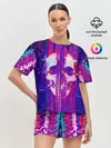Женская пижама с шортами / Skull glitch