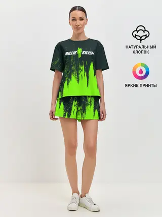 Женская пижама с шортами / BILLIE EILISH / БИЛЛИ АЙЛИШ