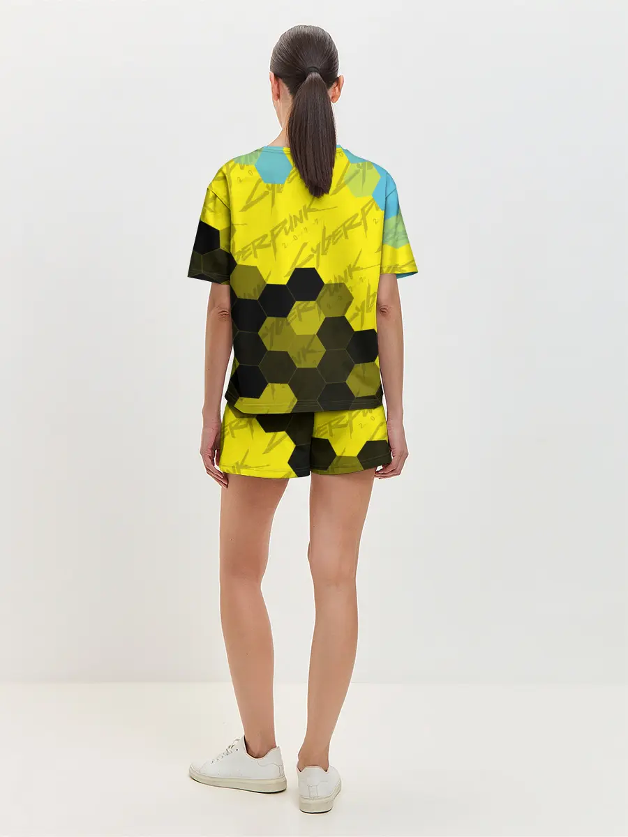 Женская пижама с шортами / CYBERPUNK 2077 / Киберпанк